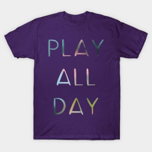 Play all day ombré rainbow T-Shirt